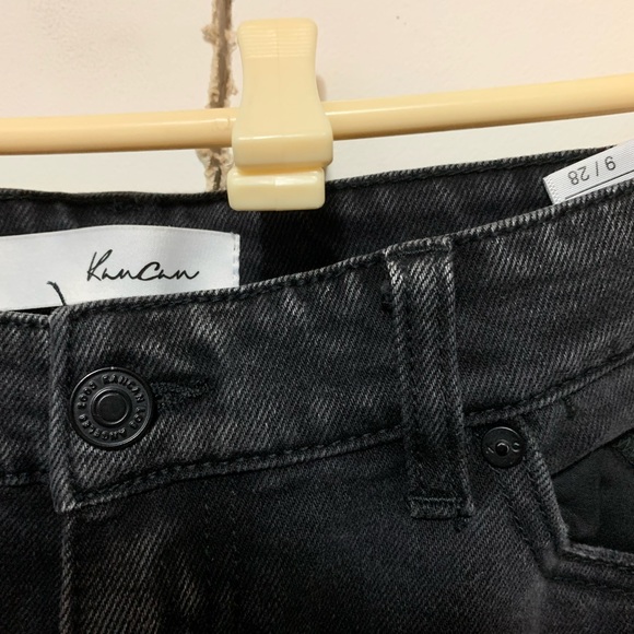 KanCan: Remember It Well Washed Black High Rise Cropped Jeans-NWOT - Picture 6 of 6